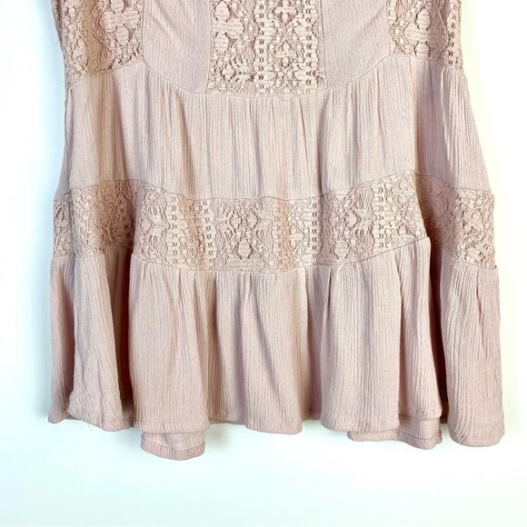 Chance Or Fate Boho Flowing Women’s Top Dusty Pink Size Small - Picture 5 of 12